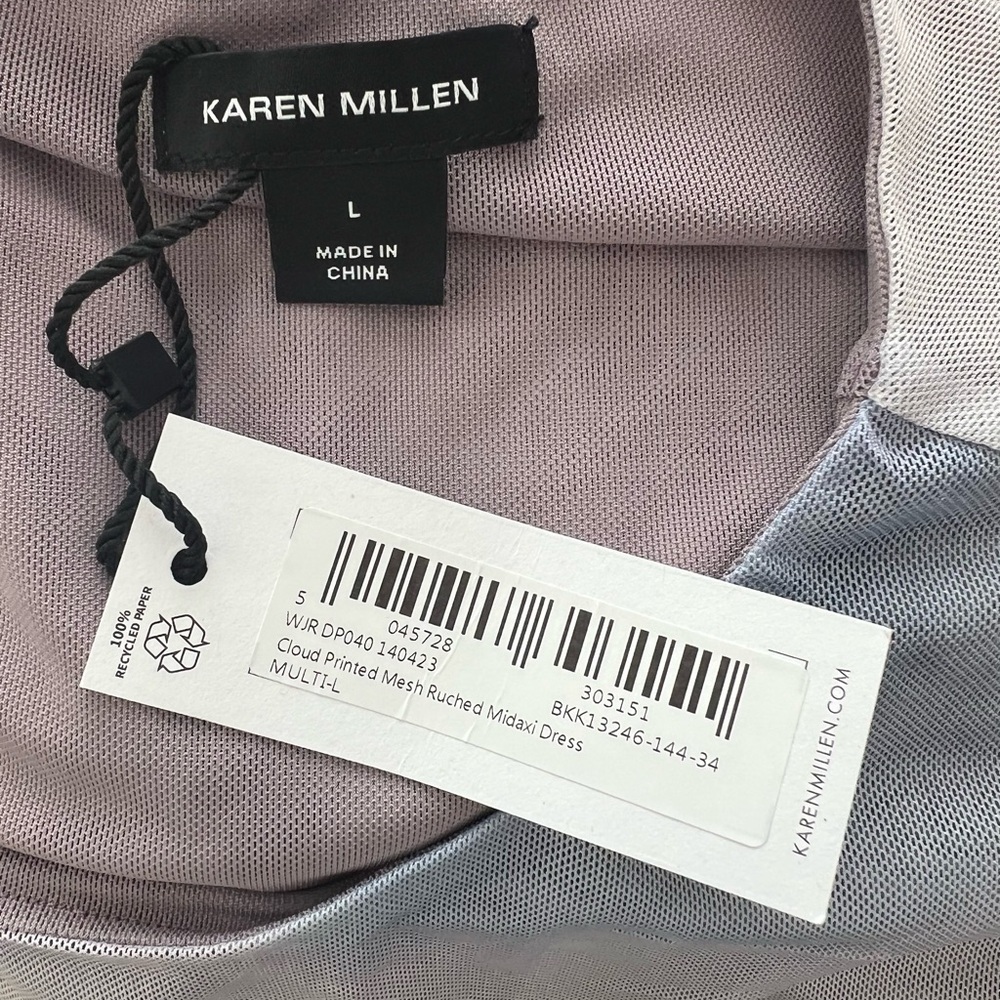 Karen Millen White and Black Mesh Dress - Picture 4 of 6